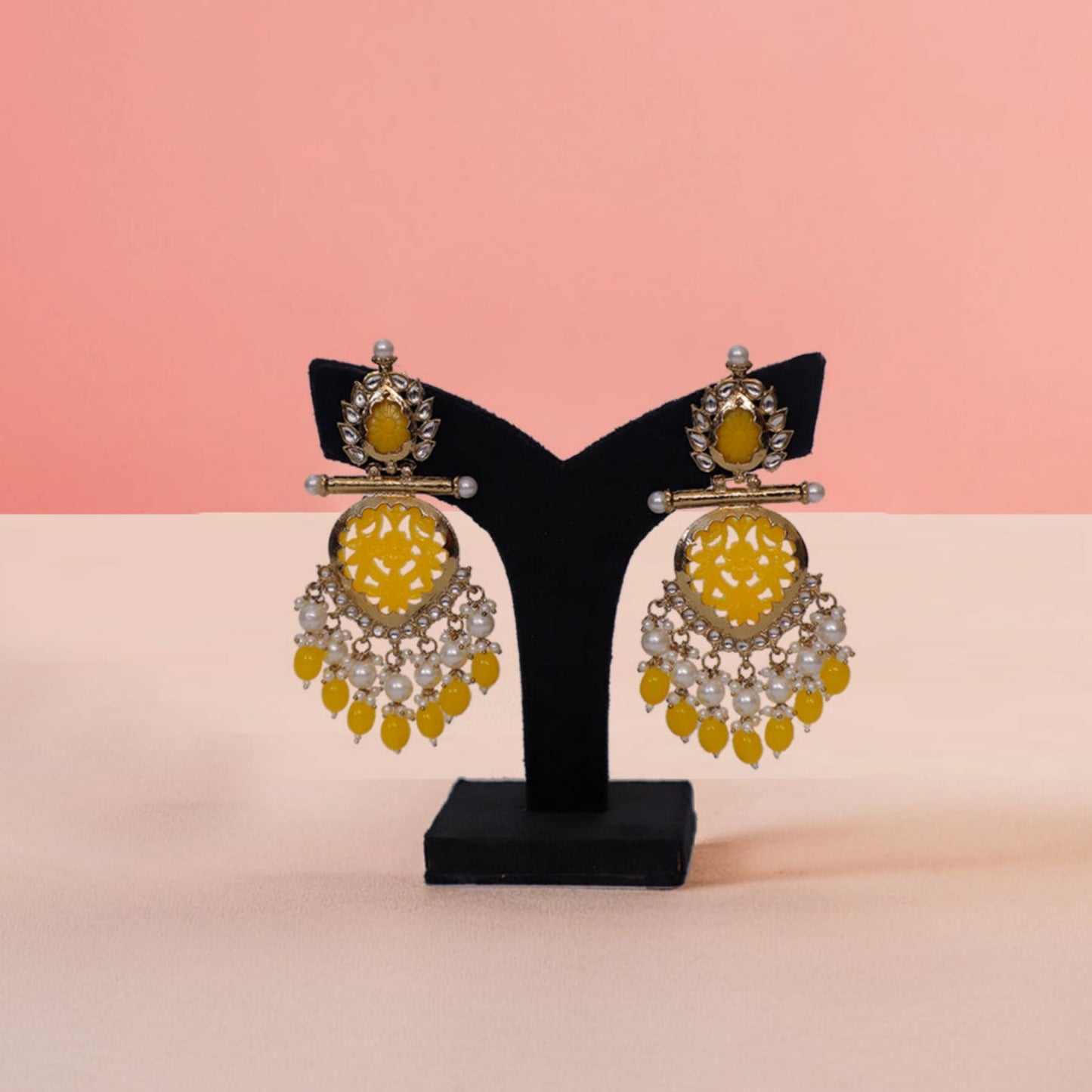 Gold plated drop earrings