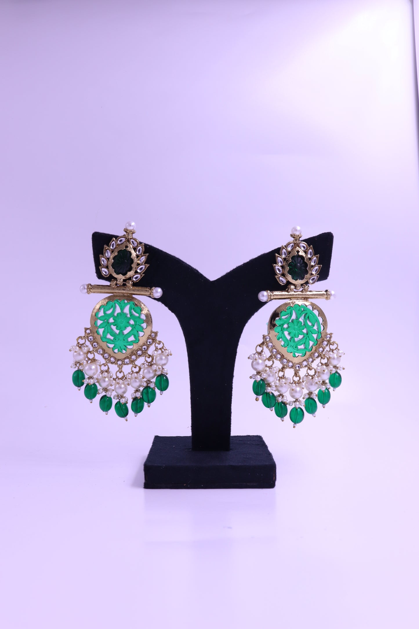 gold plated drop earrings