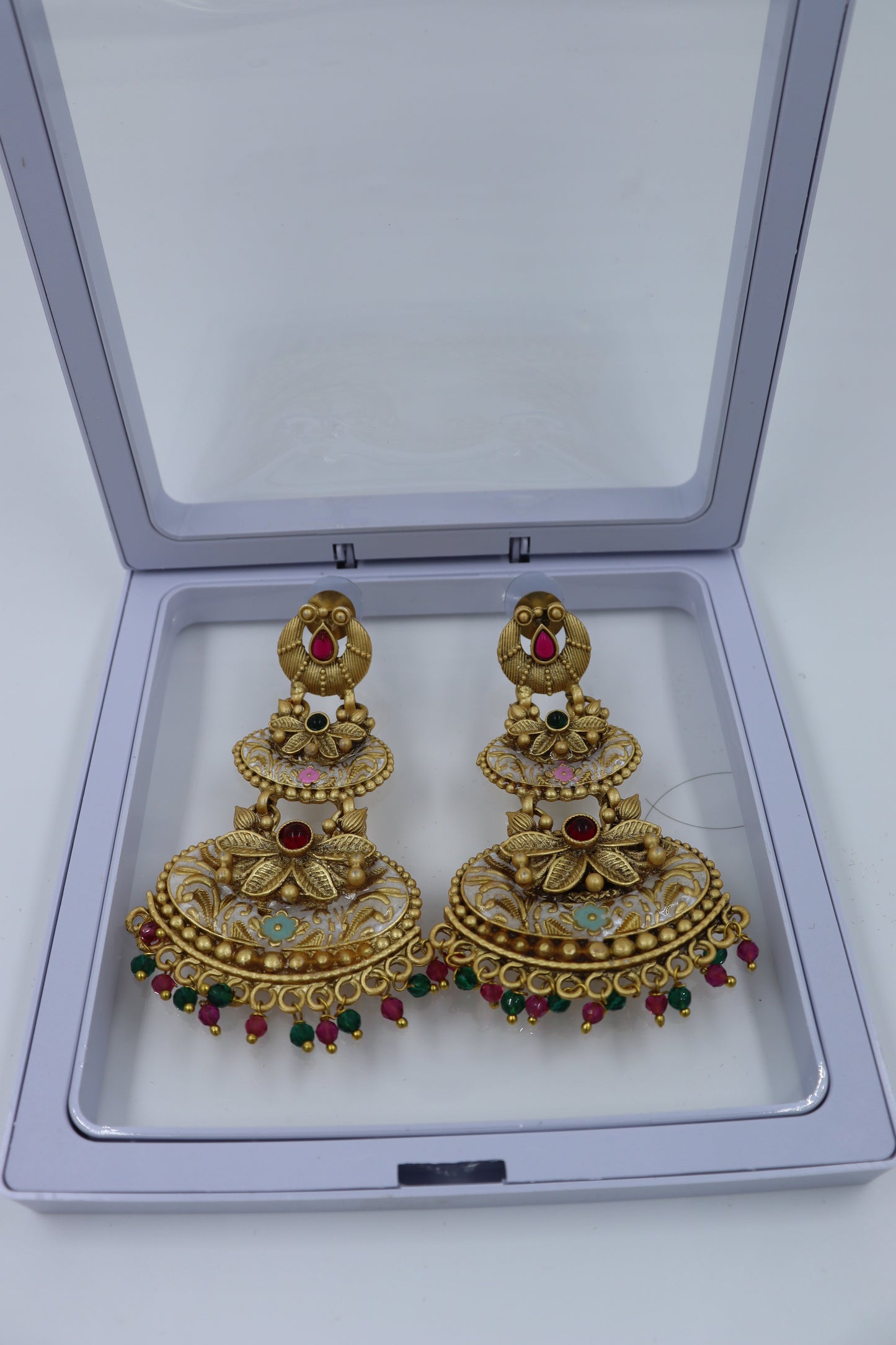 gold plated drop earring