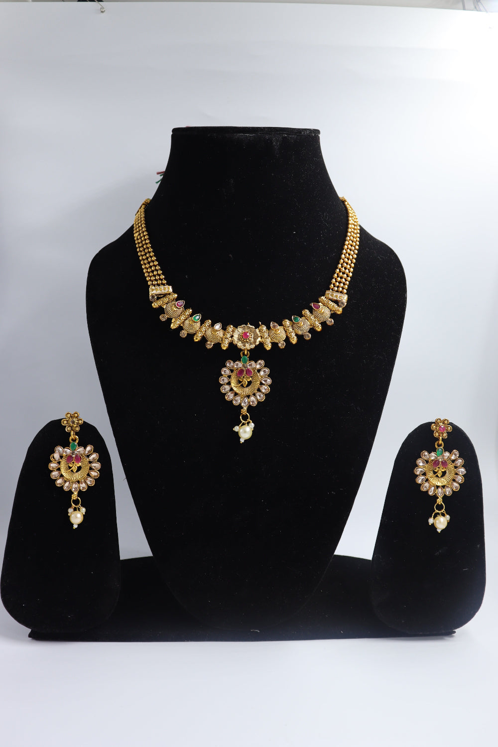 gold plated jewlry set