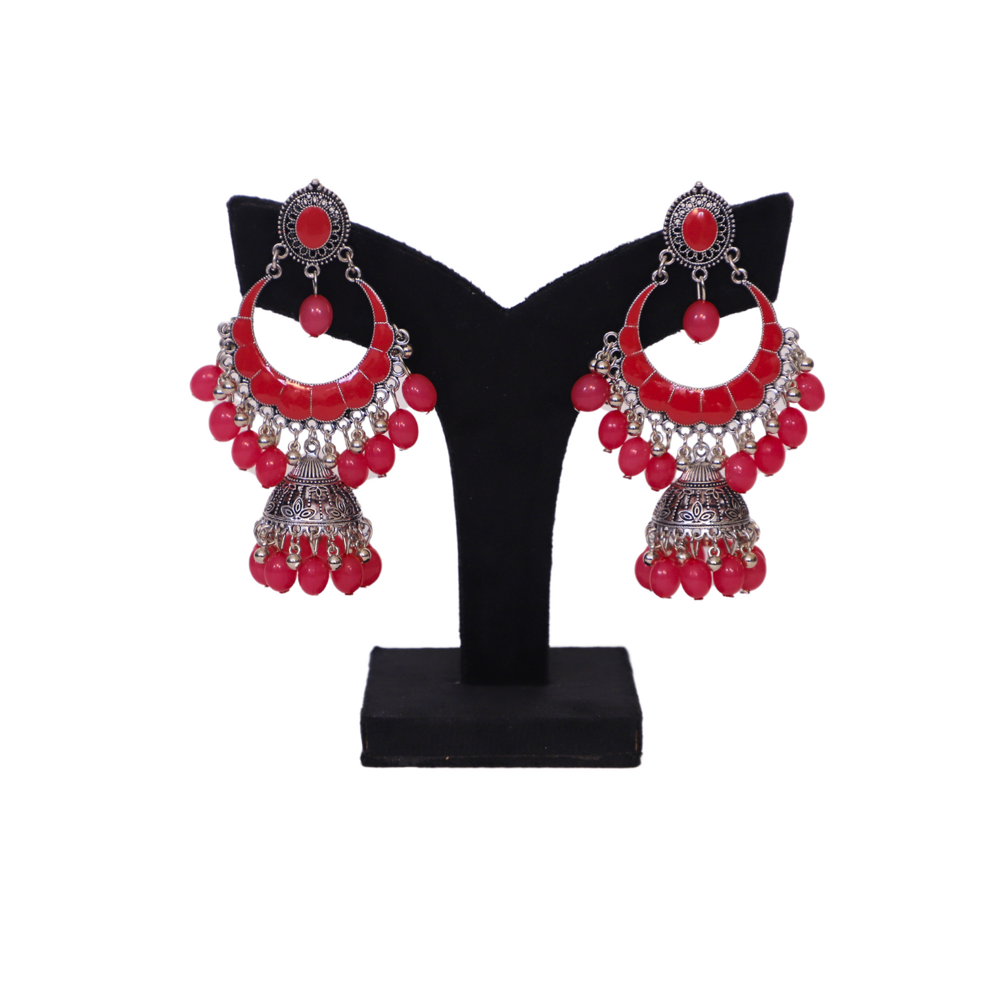 silver plated jhumka