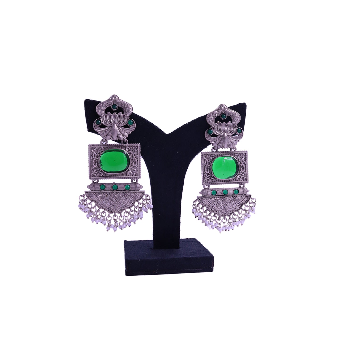 matte oxidized earrings