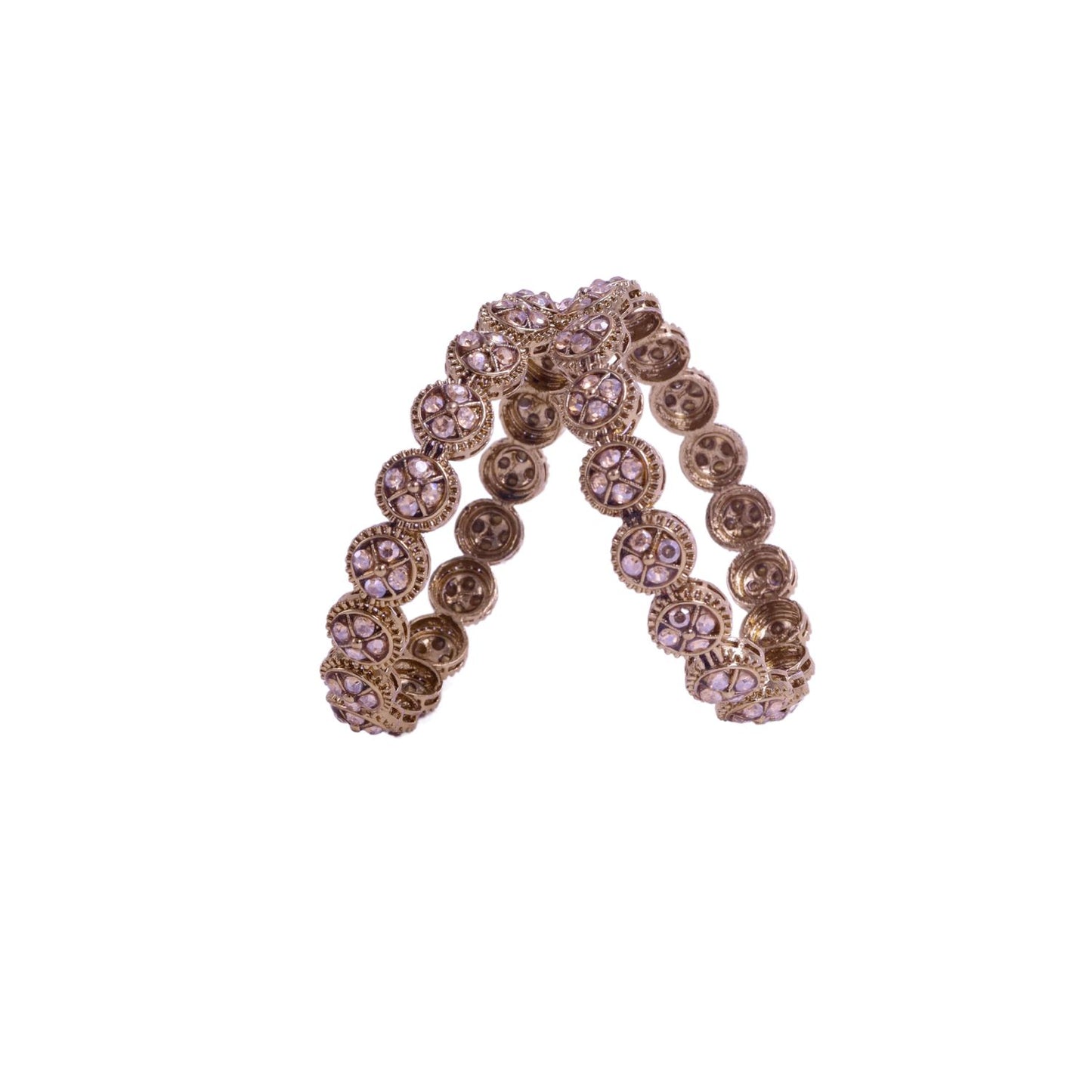 set of 2 gold plated bangles