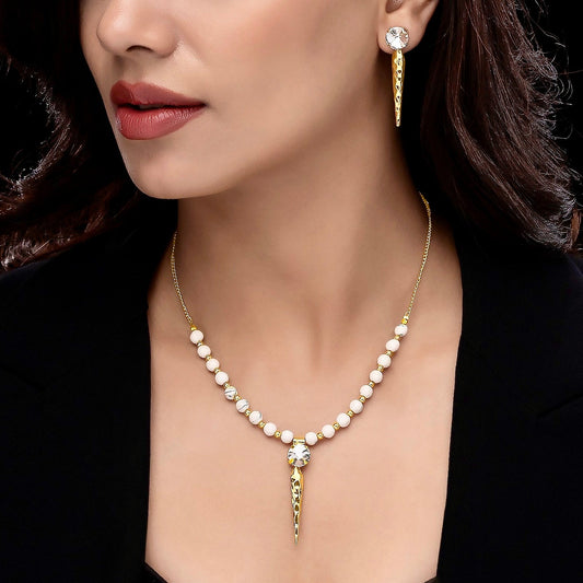 Anti-Tarnish Necklace Set With Earrings✨