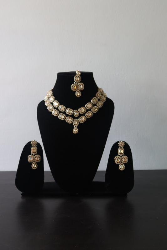 stone studded necklace set