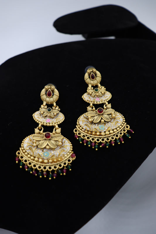 gold plated drop earring