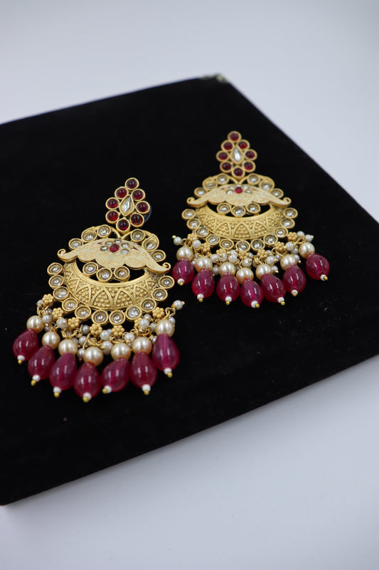 gold plated drop earrings