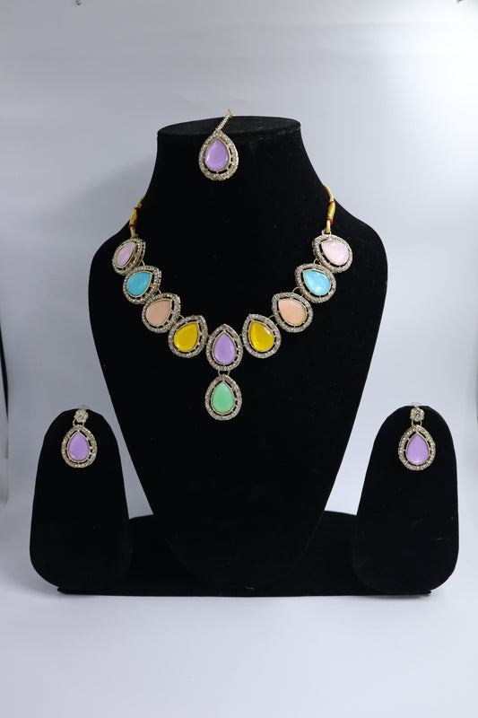 multicolor necklace set
