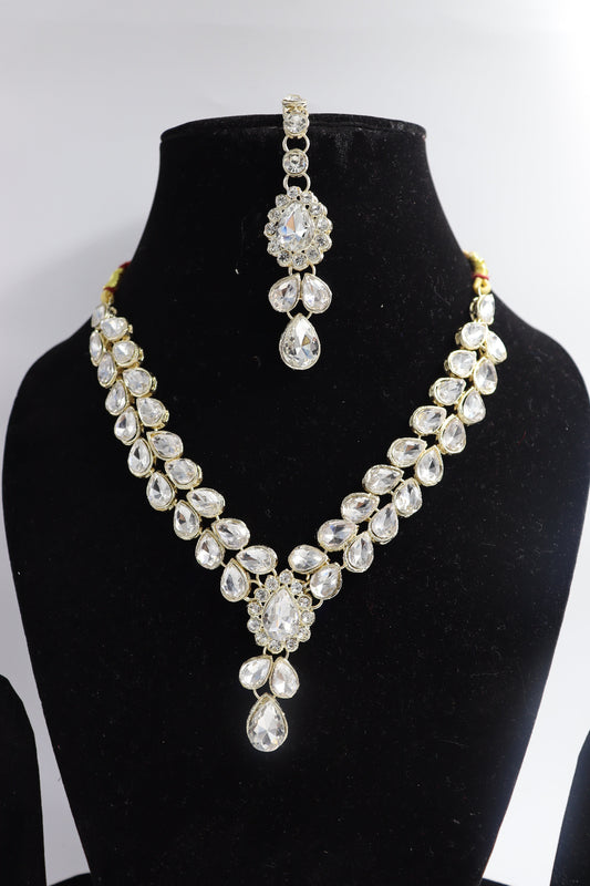 stone studded necklace set