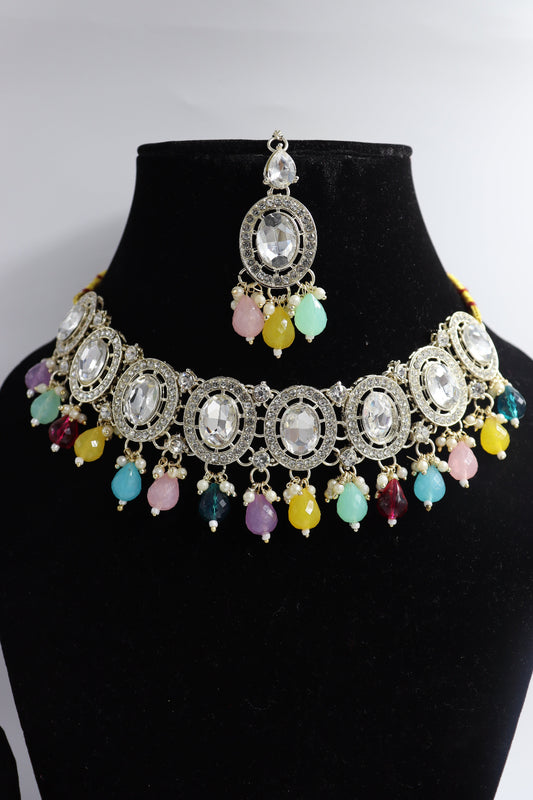 multicolor necklace set