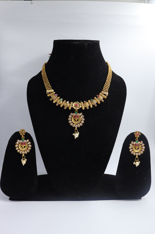 gold plated jewlry set