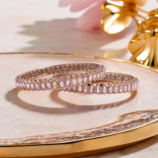 set of 2 gold plated bangles