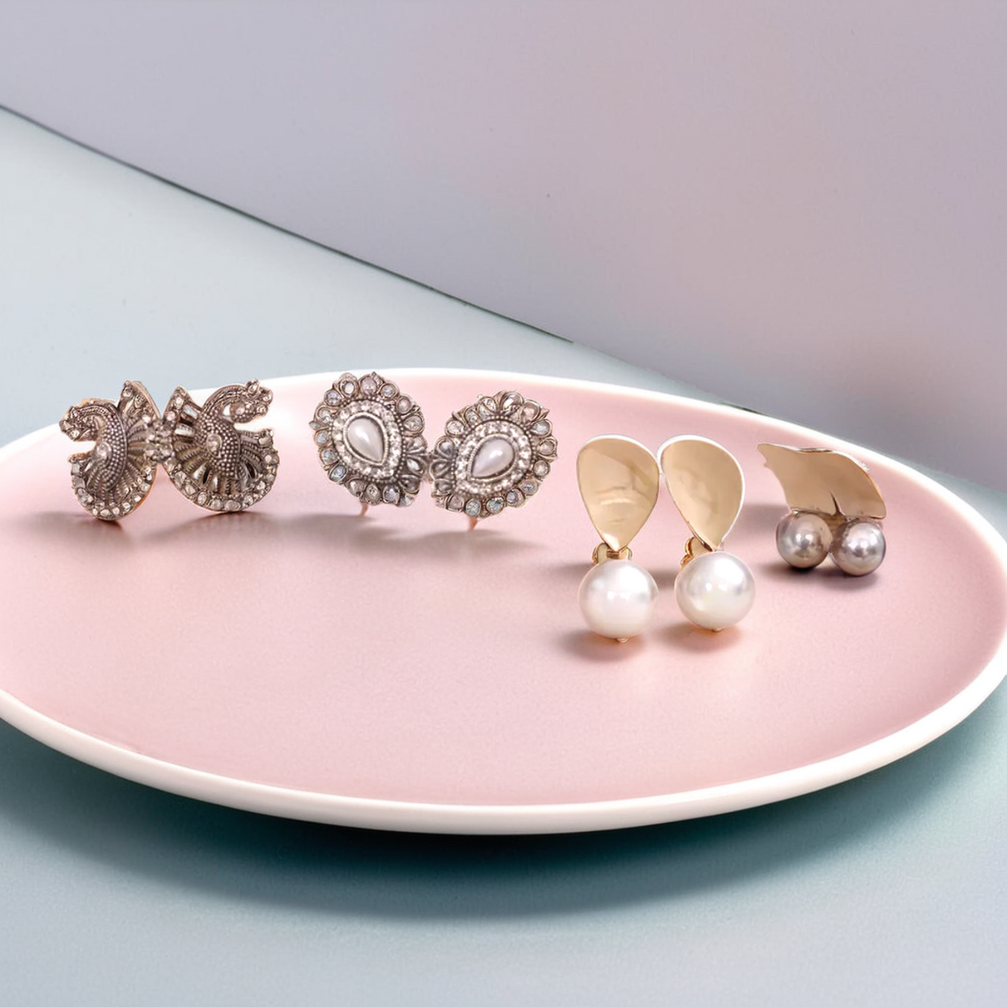 set of 4 earring set