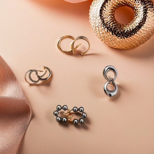 set of 4 earrings