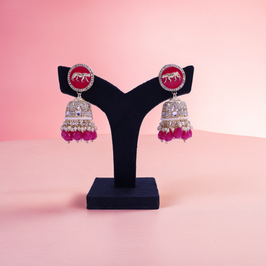 gold plated jhumka