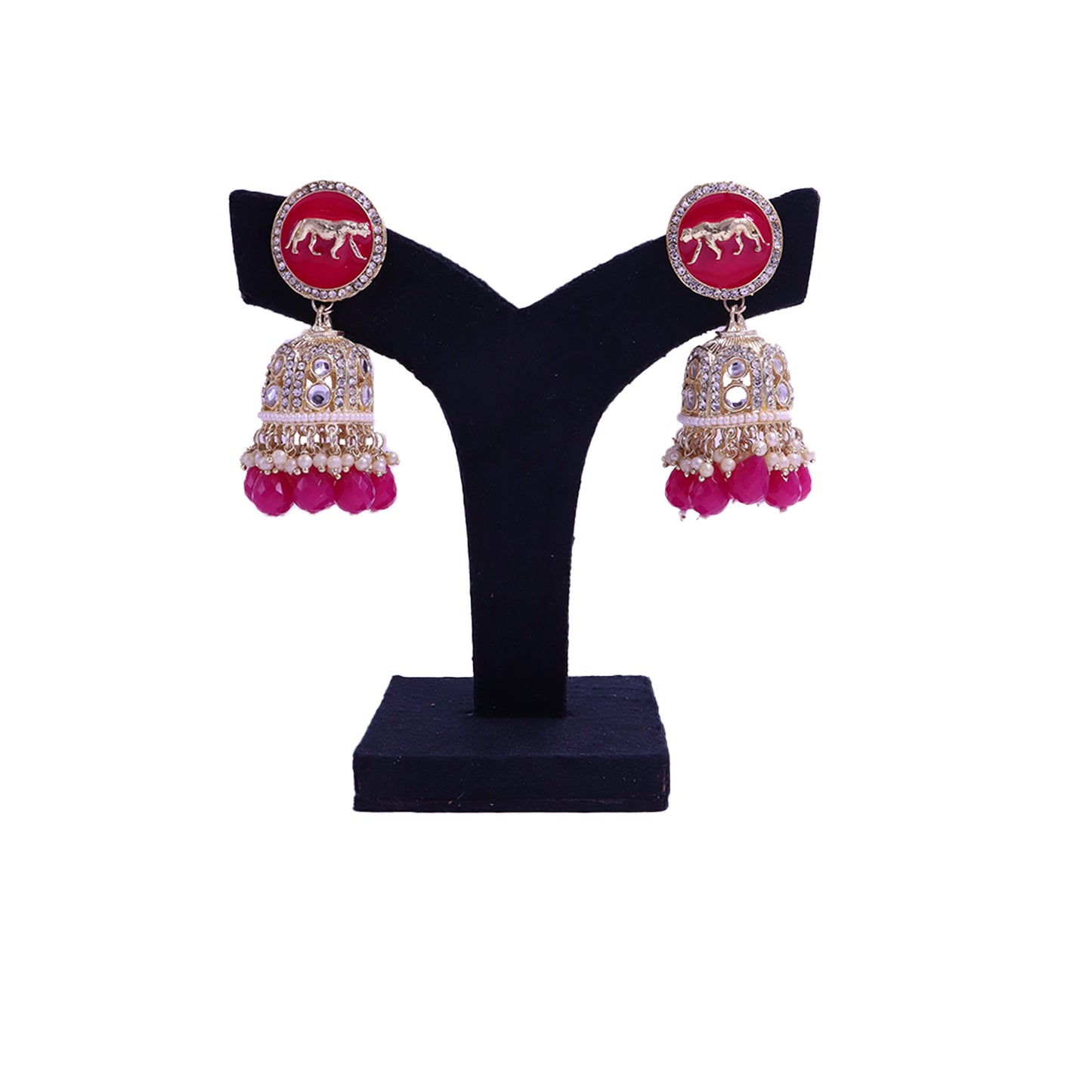 gold plated jhumka