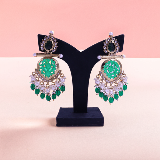 gold plated drop earrings